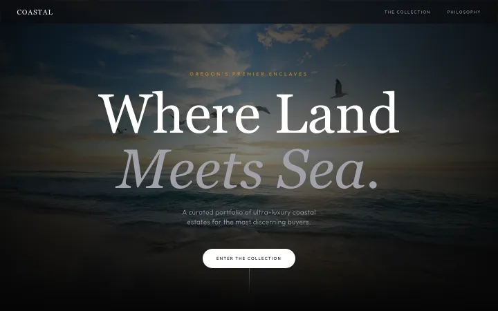 Coastal Realty &mdash; demo real estate site built on FyneSite